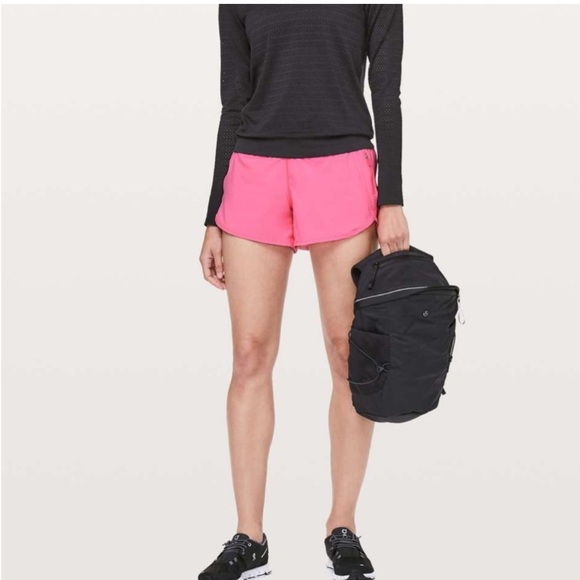 lululemon athletica Pants - Lululemon Tracker Running Short V *4"| Zing Pink Light size 4